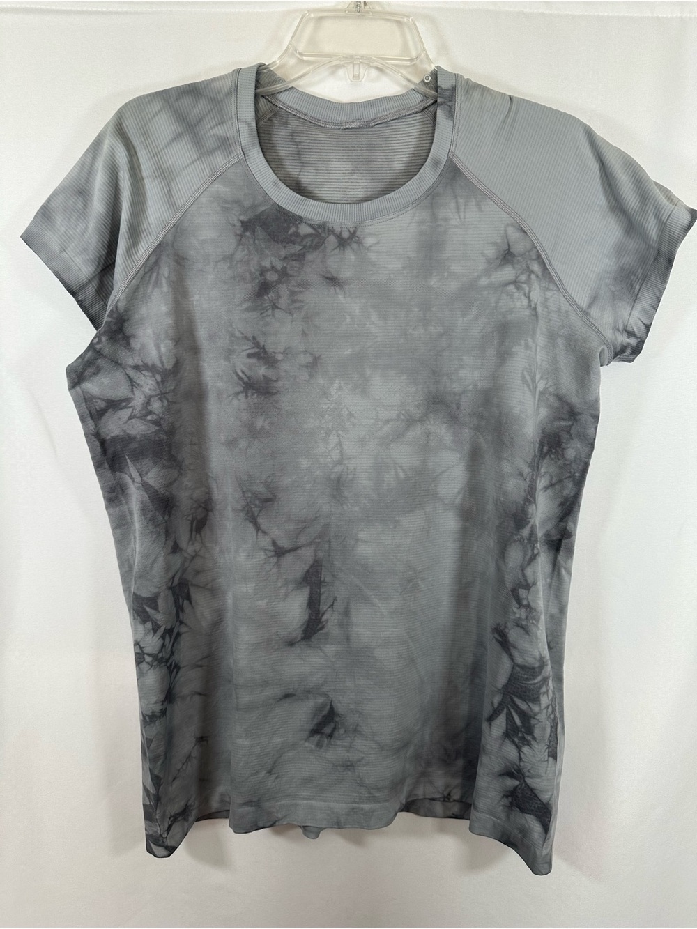 Lululemon Swiftly Tech Short Sleeve Tie Dye Shirt Gray Size 14